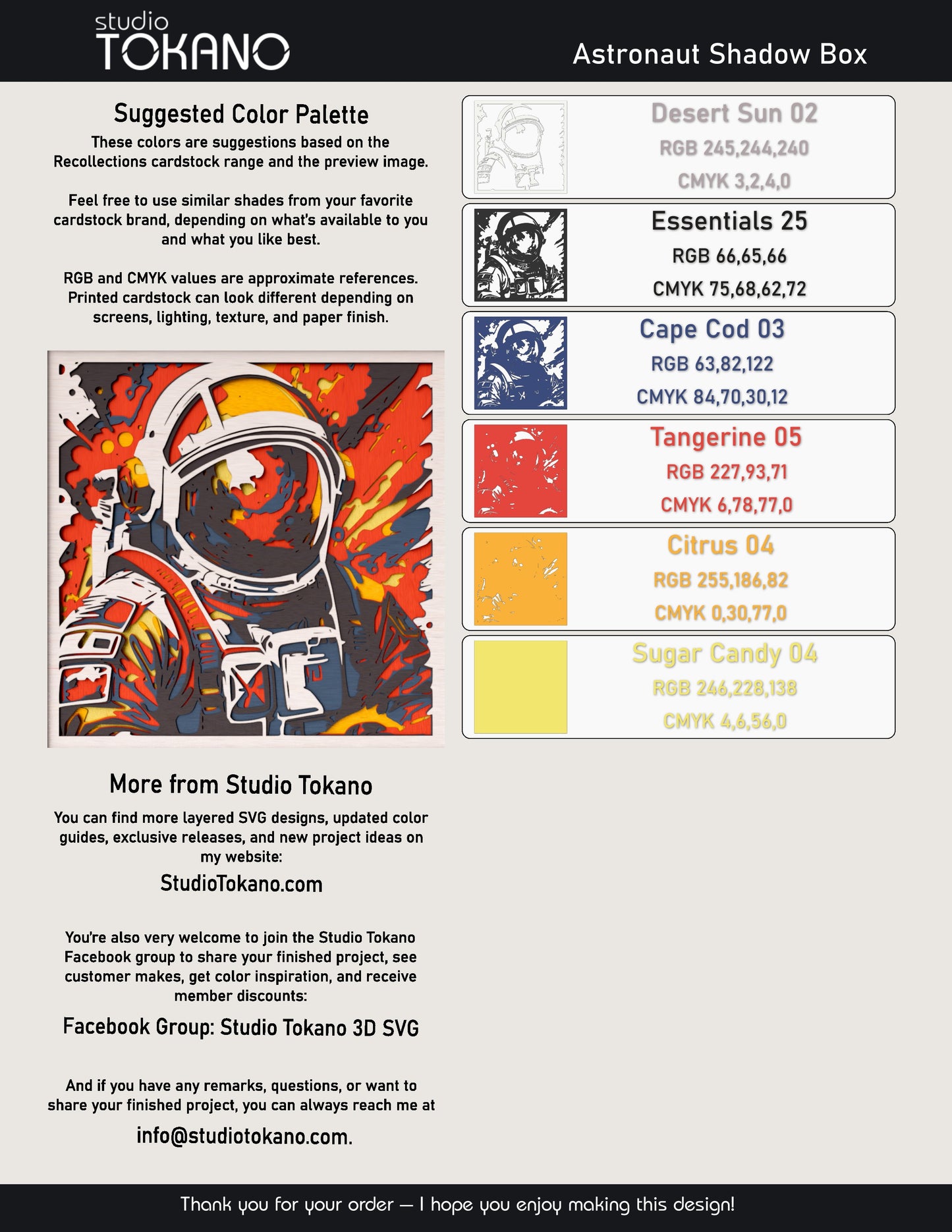 Astronaut shadow box SVG displayed as framed 6-layer space wall art for Cricut and laser cutting with color guide