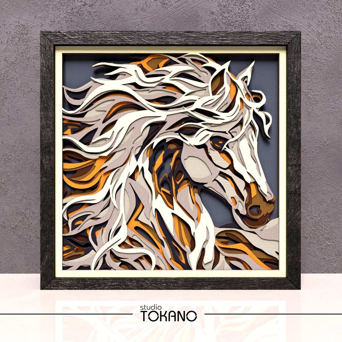 Horse Shadow Box SVG | 8 Layer Wall Art | Cricut & Laser Cut File